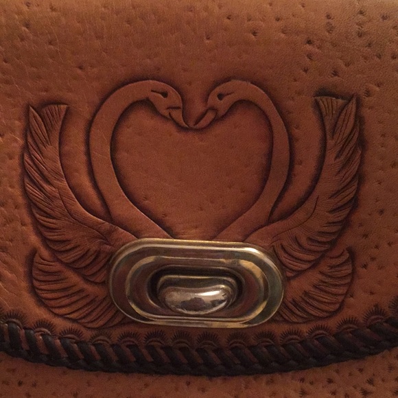 Vintage Tooled Shoulder Bag - Picture 7 of 8
